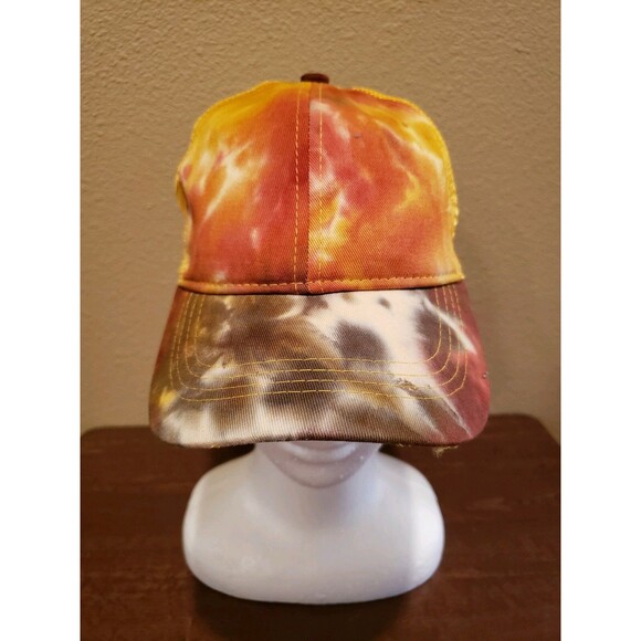 CC Tie Dyed High Bun Ponytail Hat Mustard Color SUPER CUTE Spring Hat - Picture 2 of 12
